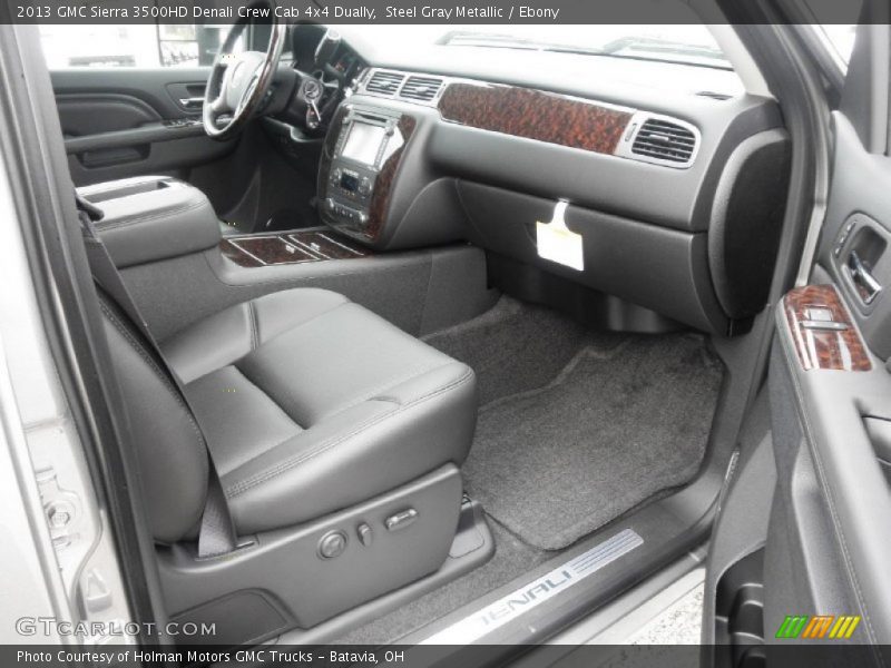 Steel Gray Metallic / Ebony 2013 GMC Sierra 3500HD Denali Crew Cab 4x4 Dually