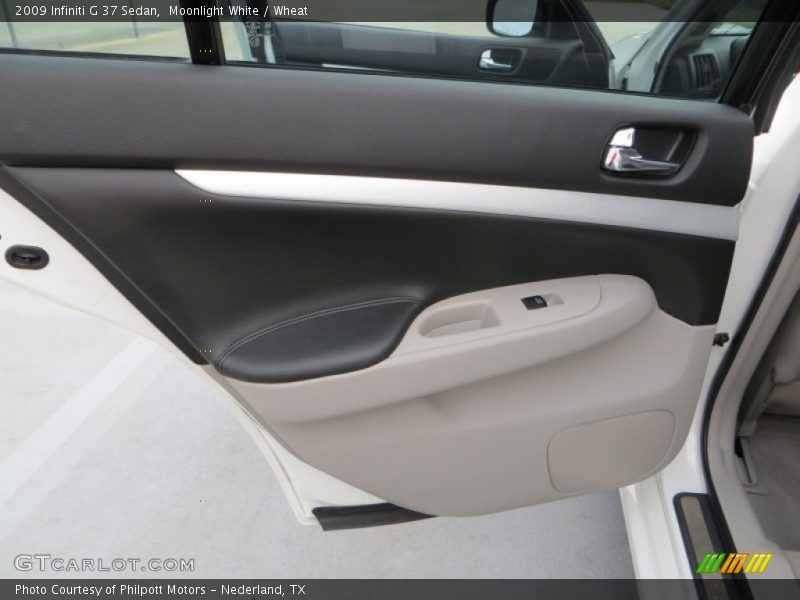 Moonlight White / Wheat 2009 Infiniti G 37 Sedan