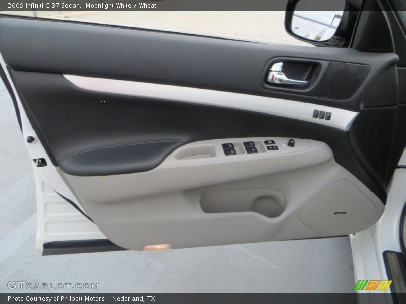 Moonlight White / Wheat 2009 Infiniti G 37 Sedan