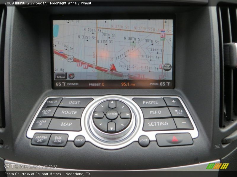 Moonlight White / Wheat 2009 Infiniti G 37 Sedan