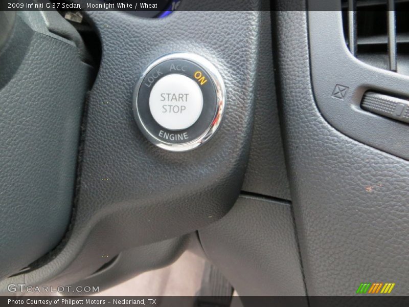 Moonlight White / Wheat 2009 Infiniti G 37 Sedan