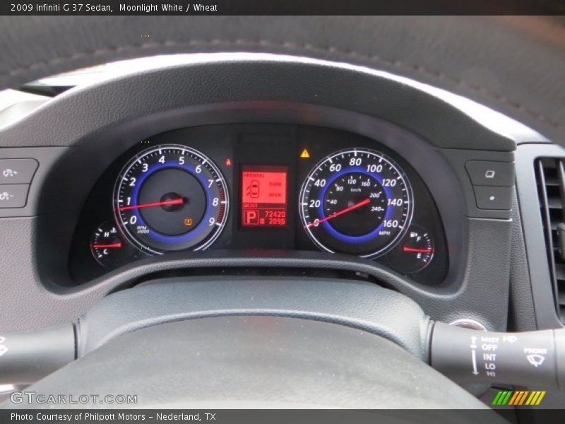 Moonlight White / Wheat 2009 Infiniti G 37 Sedan