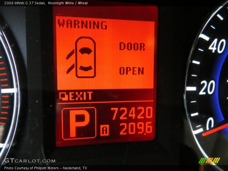 Moonlight White / Wheat 2009 Infiniti G 37 Sedan