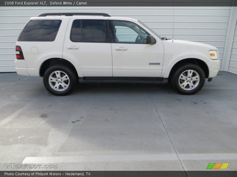 Oxford White / Camel 2008 Ford Explorer XLT