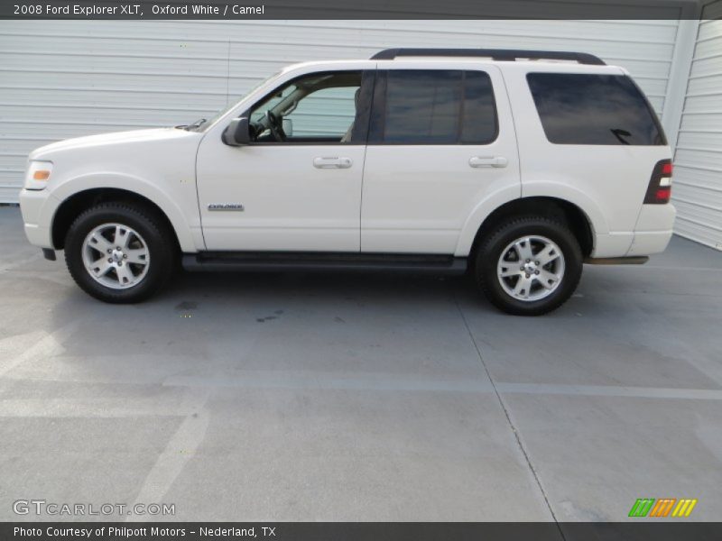 Oxford White / Camel 2008 Ford Explorer XLT