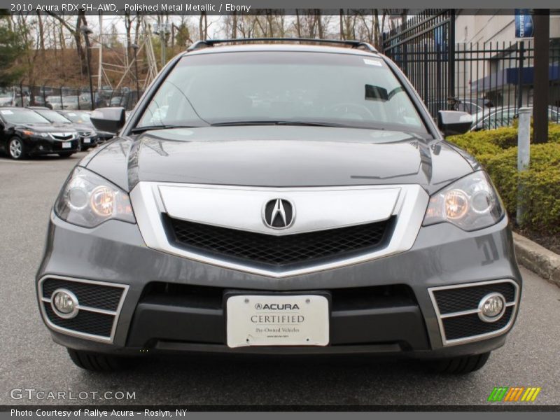 Polished Metal Metallic / Ebony 2010 Acura RDX SH-AWD