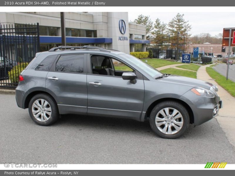 Polished Metal Metallic / Ebony 2010 Acura RDX SH-AWD
