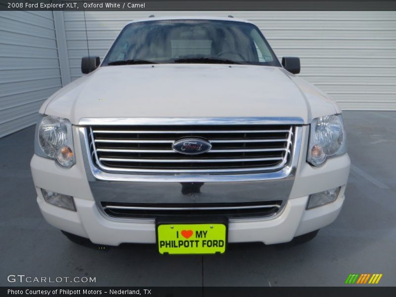 Oxford White / Camel 2008 Ford Explorer XLT