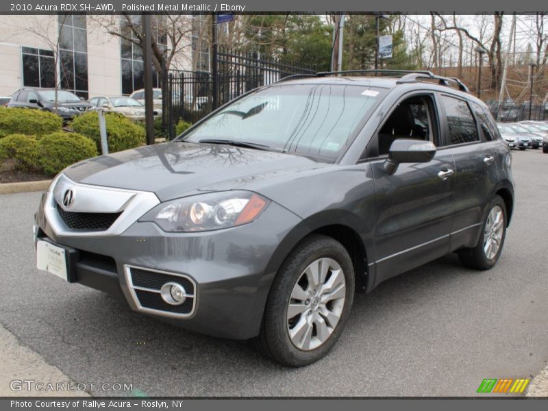 Polished Metal Metallic / Ebony 2010 Acura RDX SH-AWD