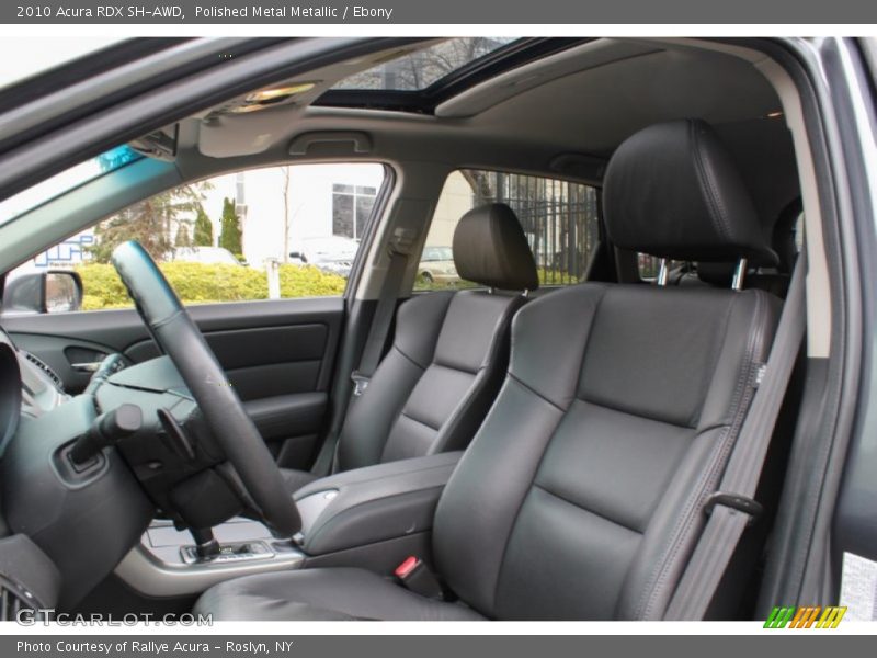 Polished Metal Metallic / Ebony 2010 Acura RDX SH-AWD