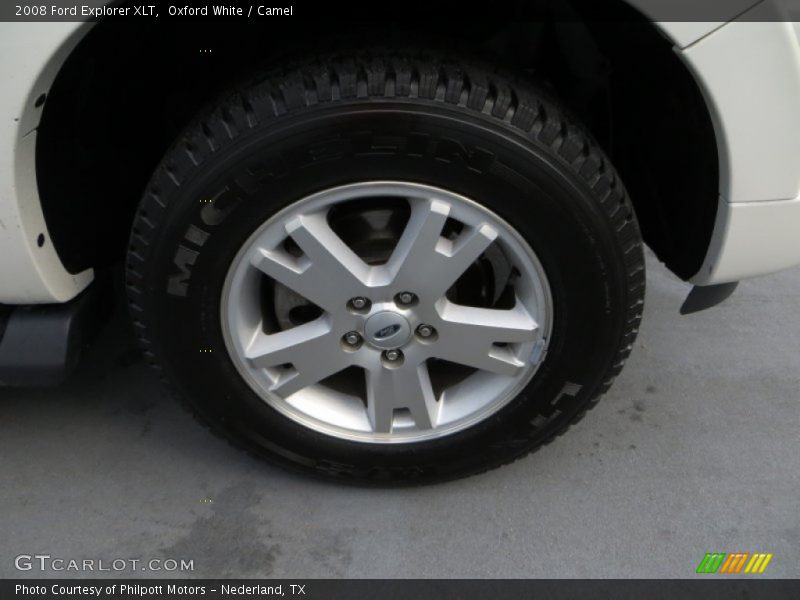 Oxford White / Camel 2008 Ford Explorer XLT