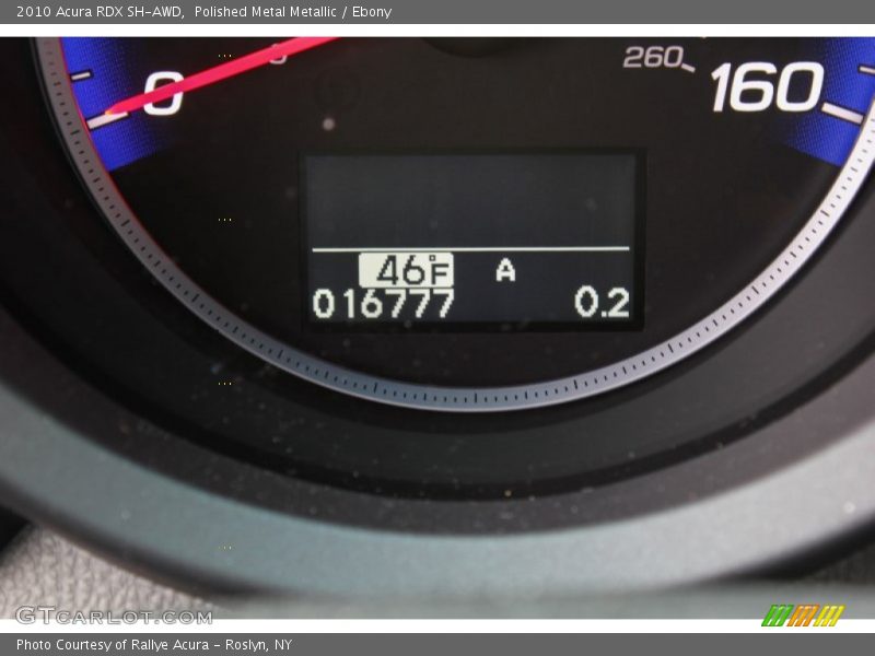 Polished Metal Metallic / Ebony 2010 Acura RDX SH-AWD