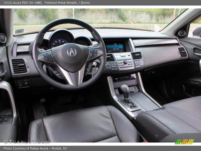 Polished Metal Metallic / Ebony 2010 Acura RDX SH-AWD
