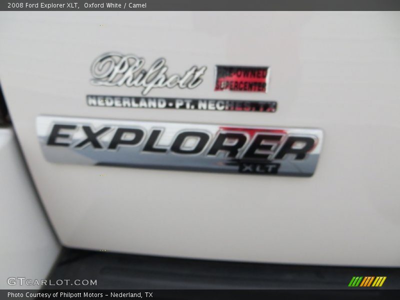 Oxford White / Camel 2008 Ford Explorer XLT