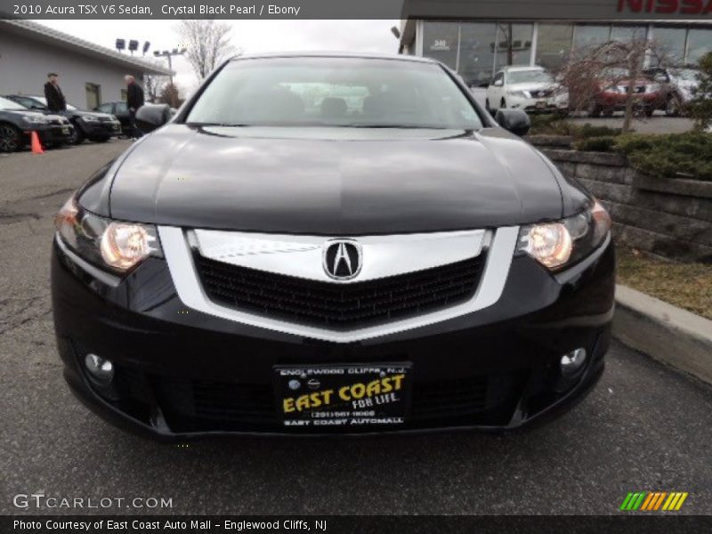 Crystal Black Pearl / Ebony 2010 Acura TSX V6 Sedan
