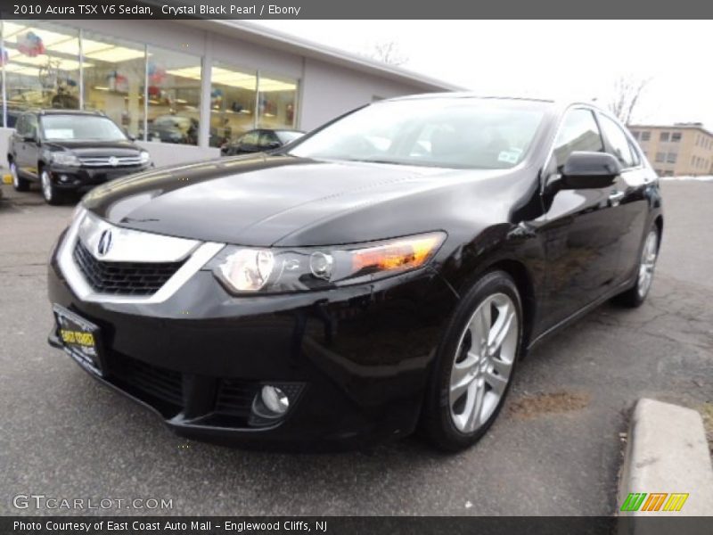 Crystal Black Pearl / Ebony 2010 Acura TSX V6 Sedan