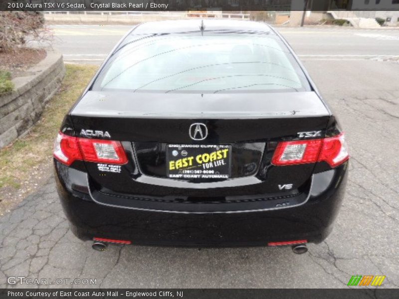 Crystal Black Pearl / Ebony 2010 Acura TSX V6 Sedan