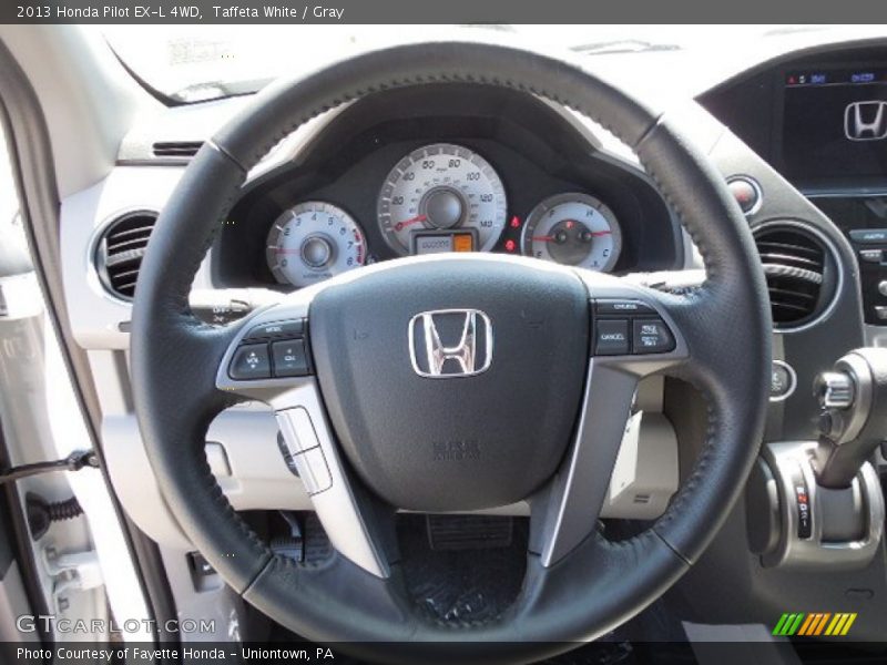 Taffeta White / Gray 2013 Honda Pilot EX-L 4WD