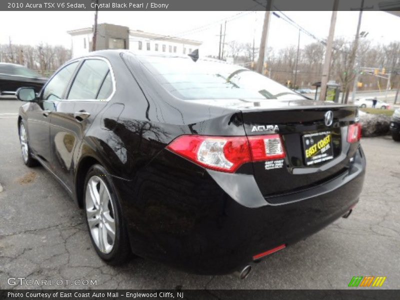 Crystal Black Pearl / Ebony 2010 Acura TSX V6 Sedan