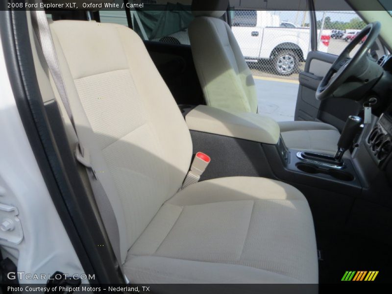 Oxford White / Camel 2008 Ford Explorer XLT