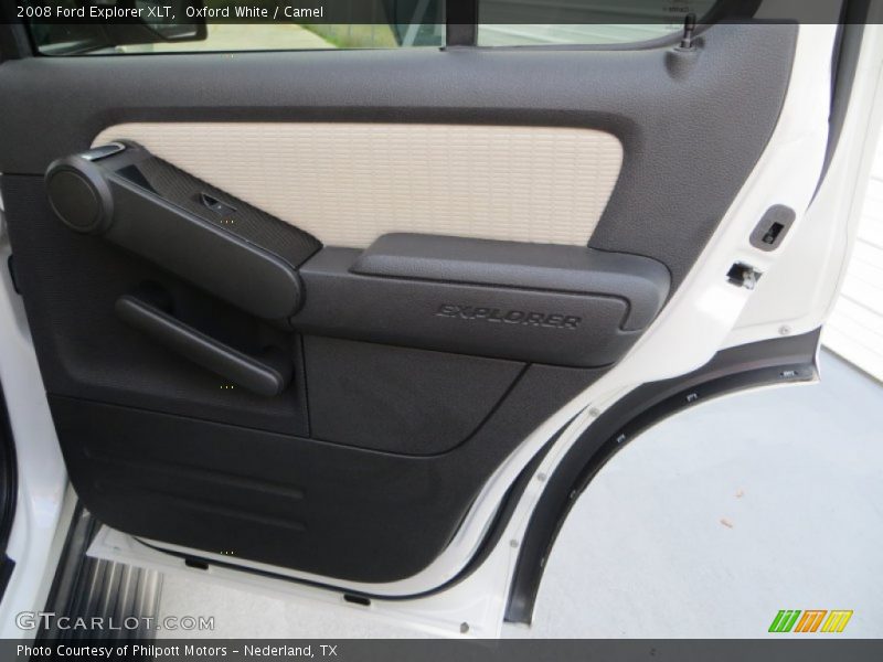 Oxford White / Camel 2008 Ford Explorer XLT