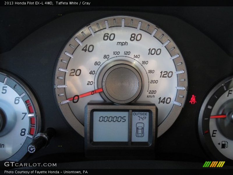Taffeta White / Gray 2013 Honda Pilot EX-L 4WD