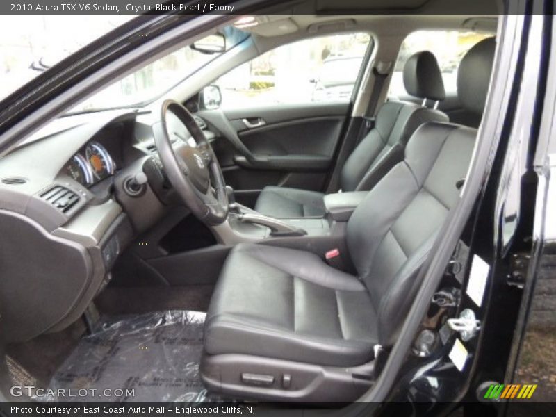 Crystal Black Pearl / Ebony 2010 Acura TSX V6 Sedan