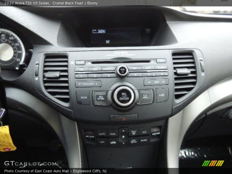 Crystal Black Pearl / Ebony 2010 Acura TSX V6 Sedan