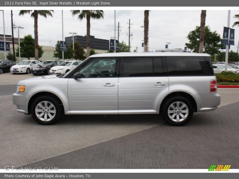 Ingot Silver Metallic / Medium Light Stone 2011 Ford Flex SE