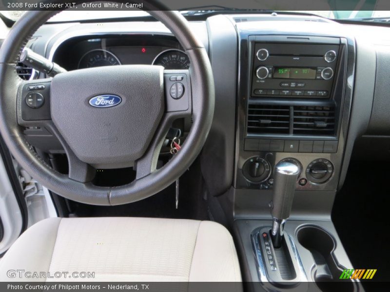 Oxford White / Camel 2008 Ford Explorer XLT