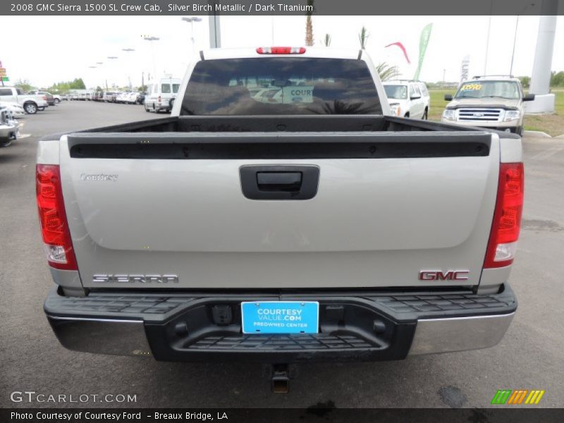 Silver Birch Metallic / Dark Titanium 2008 GMC Sierra 1500 SL Crew Cab