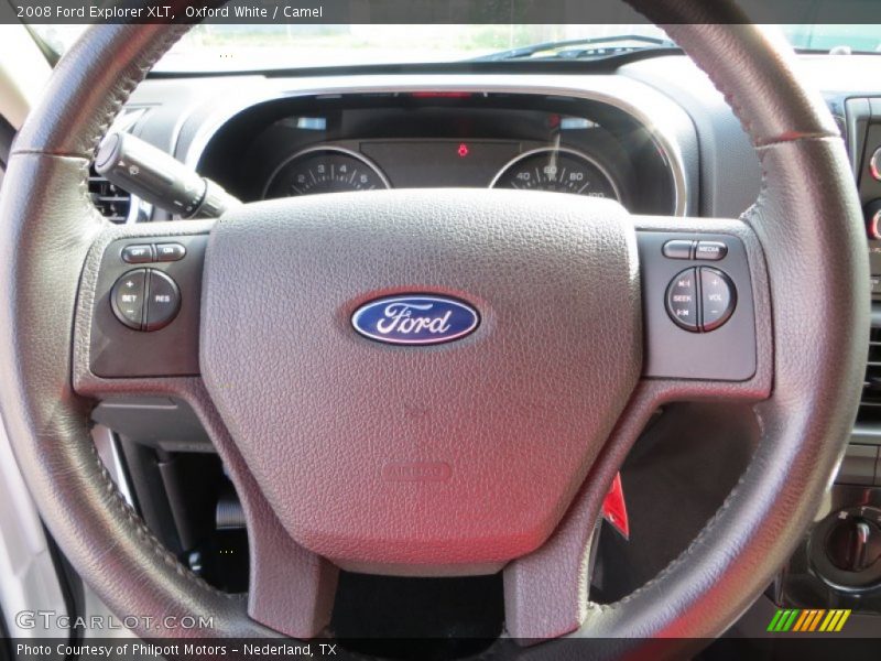 Oxford White / Camel 2008 Ford Explorer XLT