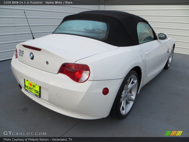Alpine White / Black 2008 BMW Z4 3.0i Roadster