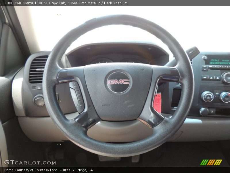 Silver Birch Metallic / Dark Titanium 2008 GMC Sierra 1500 SL Crew Cab
