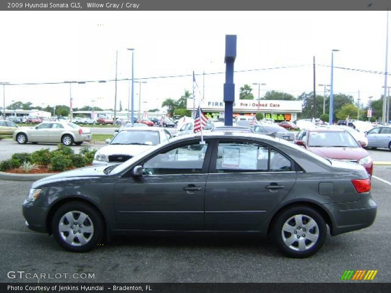 Willow Gray / Gray 2009 Hyundai Sonata GLS