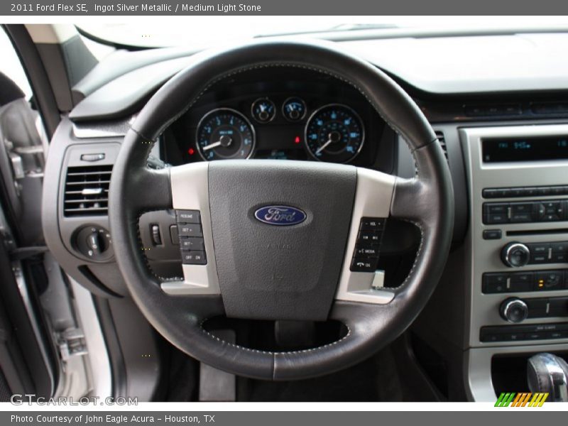 Ingot Silver Metallic / Medium Light Stone 2011 Ford Flex SE