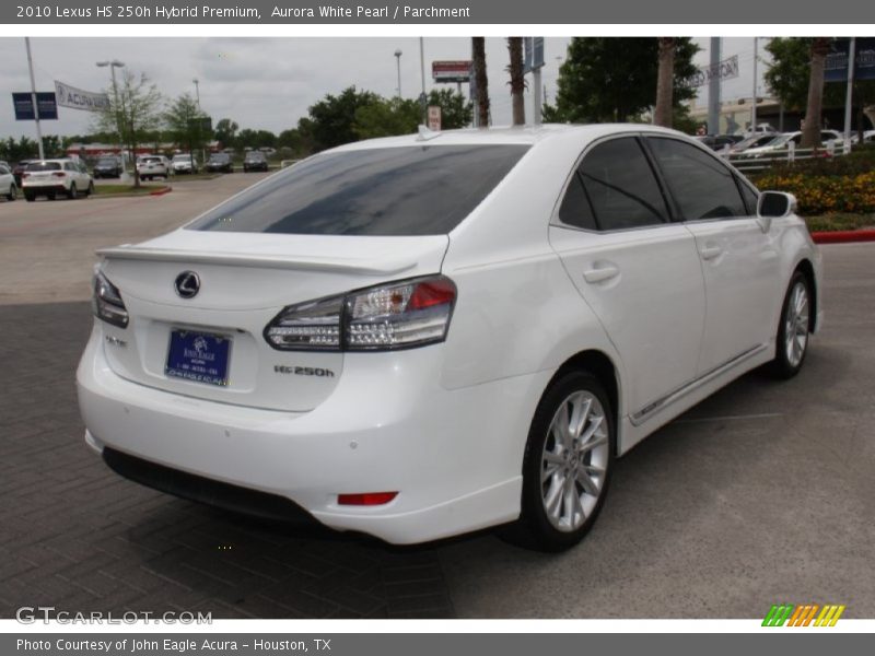 Aurora White Pearl / Parchment 2010 Lexus HS 250h Hybrid Premium