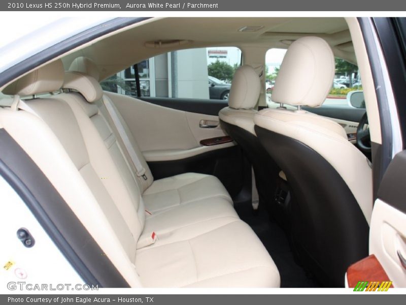 Aurora White Pearl / Parchment 2010 Lexus HS 250h Hybrid Premium