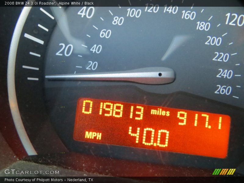 Alpine White / Black 2008 BMW Z4 3.0i Roadster