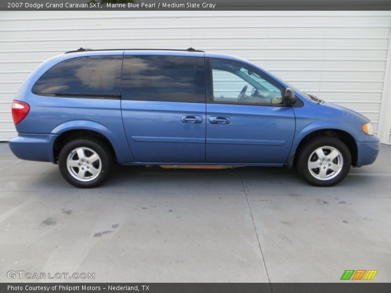 Marine Blue Pearl / Medium Slate Gray 2007 Dodge Grand Caravan SXT