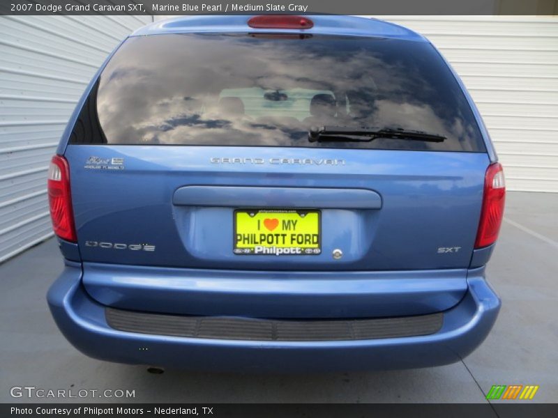 Marine Blue Pearl / Medium Slate Gray 2007 Dodge Grand Caravan SXT