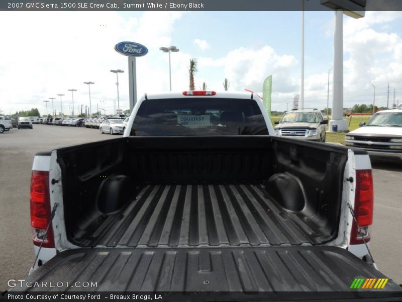 Summit White / Ebony Black 2007 GMC Sierra 1500 SLE Crew Cab