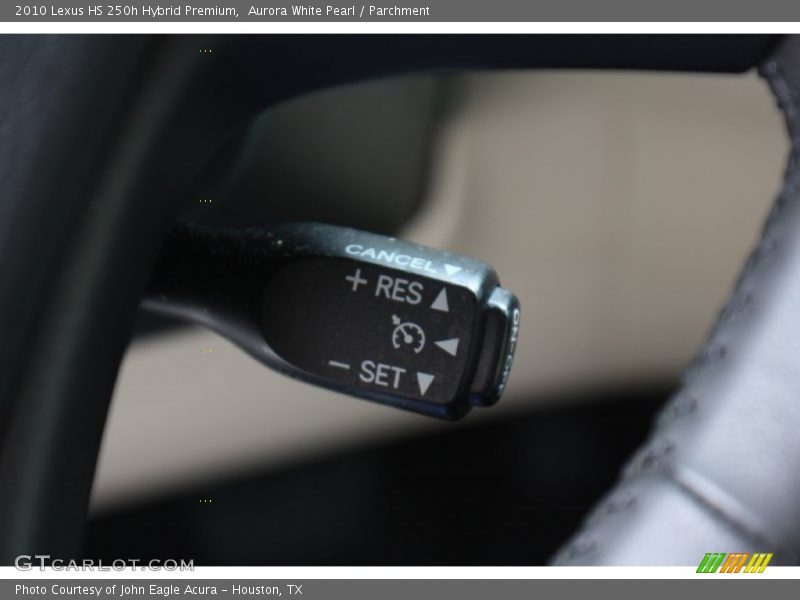 Aurora White Pearl / Parchment 2010 Lexus HS 250h Hybrid Premium