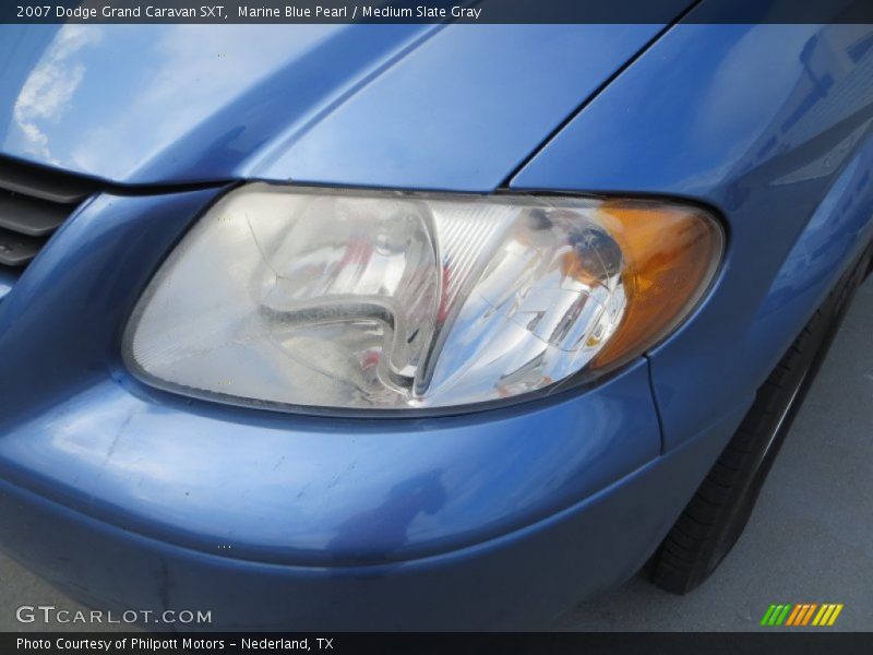 Marine Blue Pearl / Medium Slate Gray 2007 Dodge Grand Caravan SXT