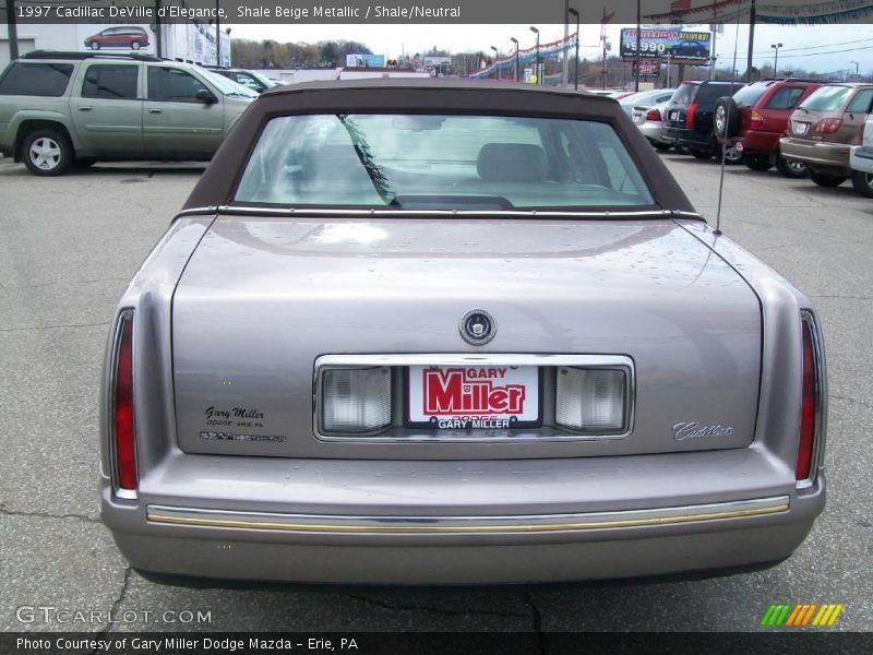 Shale Beige Metallic / Shale/Neutral 1997 Cadillac DeVille d'Elegance