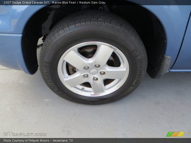 Marine Blue Pearl / Medium Slate Gray 2007 Dodge Grand Caravan SXT