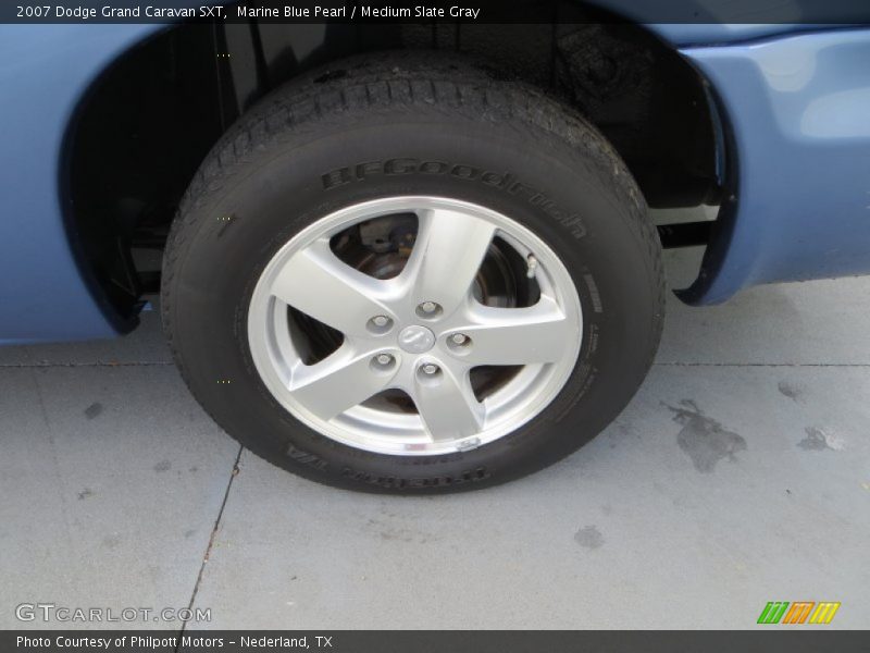Marine Blue Pearl / Medium Slate Gray 2007 Dodge Grand Caravan SXT