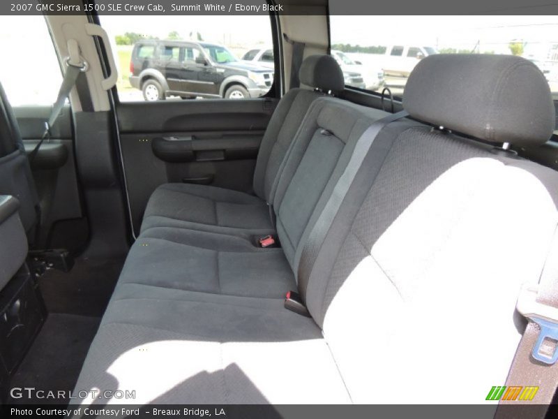 Summit White / Ebony Black 2007 GMC Sierra 1500 SLE Crew Cab