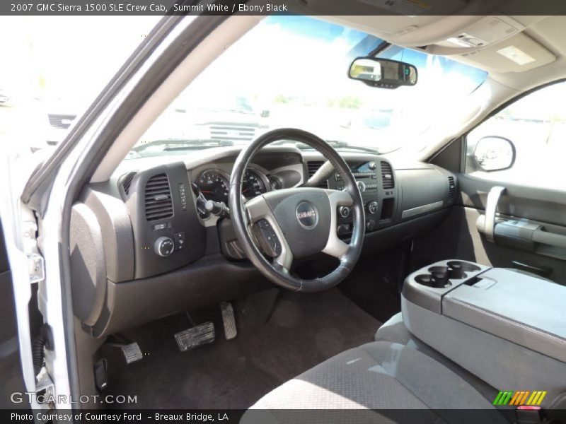 Ebony Black Interior - 2007 Sierra 1500 SLE Crew Cab 