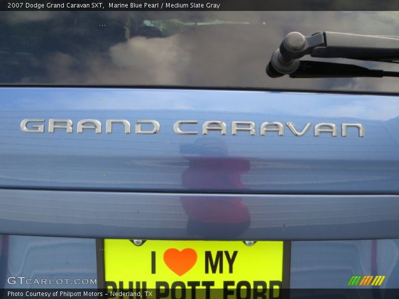 Marine Blue Pearl / Medium Slate Gray 2007 Dodge Grand Caravan SXT